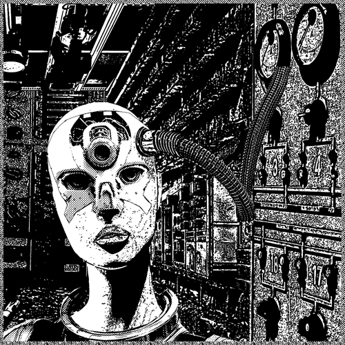 Murderama - Cyber (Unused)
My work relies on a dedicated cut-and-paste process—stitching together hundreds of tiny paper elements until the complete vision i have in my head emerges.

Copyright © M. Larsson. All rights reserved.
