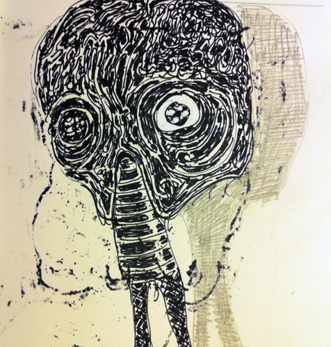 The masque
Ink on paper.

Copyright © M. Larsson. All rights reserved.
