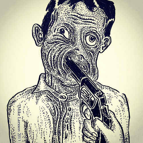 Revenge is easy - part 2
Ink on paper.

Copyright © M. Larsson. All rights reserved.
