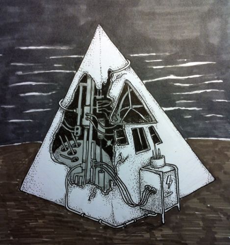 My new home away from you and everything
Ink and markers on paper.

Copyright © M. Larsson. All rights reserved.
