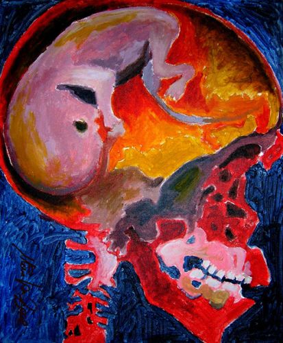 Cranial pregnancy 1 (Sold)
Acrylics on canvas.

Copyright © M. Larsson. All rights reserved.
