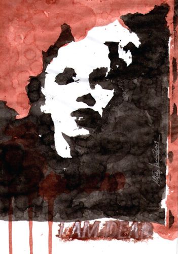 I am dead
Ink and acrylics on paper (A4)
Original - Price: $500

Copyright © M. Larsson. All rights reserved.
